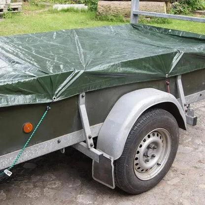 Bache vert de Protection Multiusages 4Mx6M , Imperméable avec Anneau - SQES