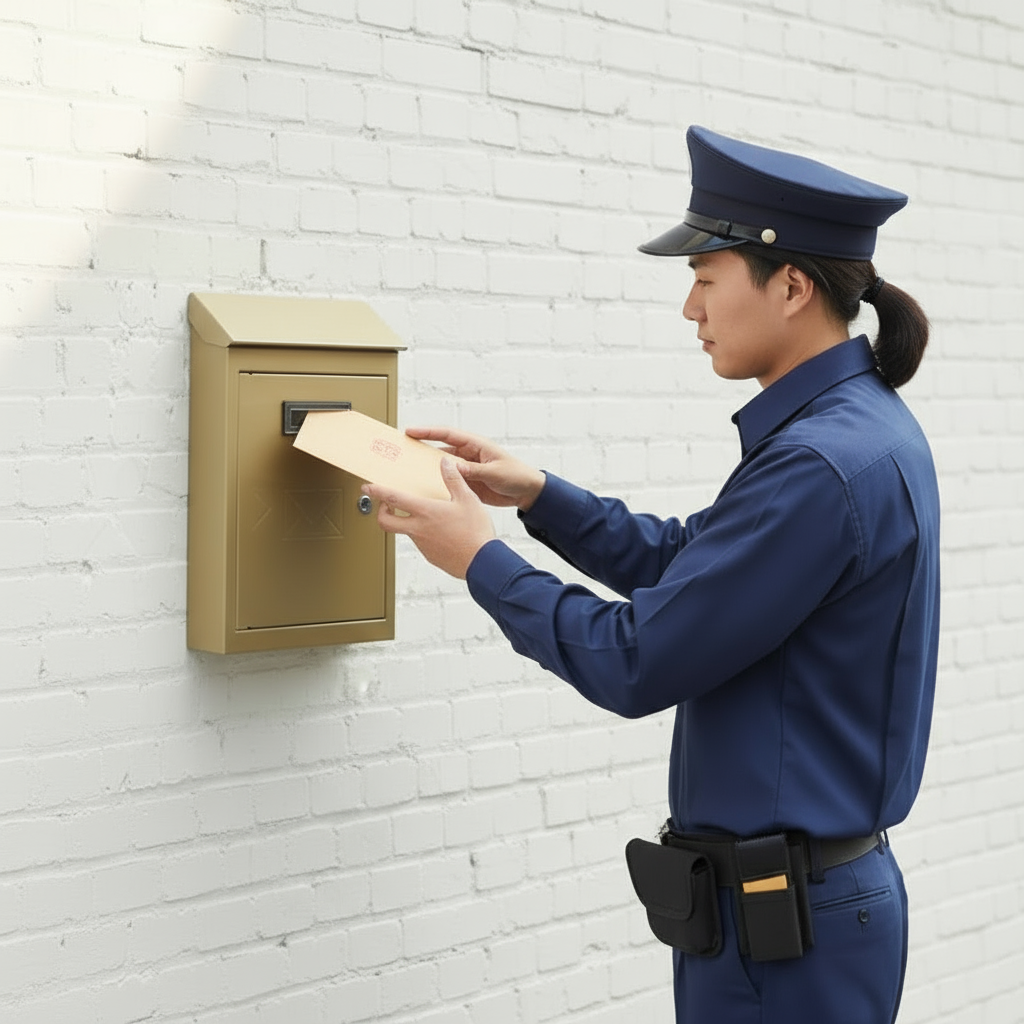 Boîte aux lettres - Boite postal métallique - Bronze