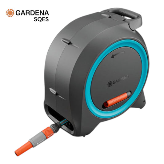 Boîtier de Tuyau Double avec Tuyau de 25 m GARDENA