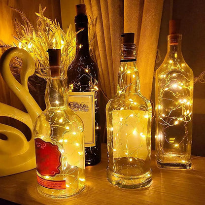 Lot 3 Guirlandes Bouchon de vin LED Lumineux (20leds) - SQES