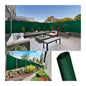 Brise Vue - Vert - tissé 80% occultant - 1x10 m - Protection Solaire - SQES