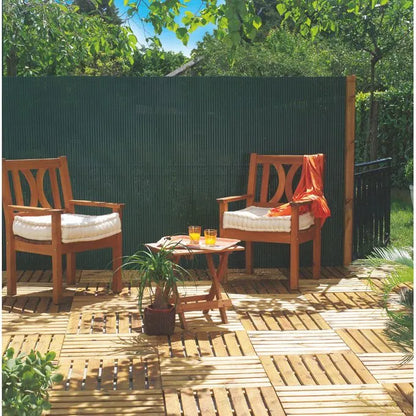 Brise vue - Brise vent - Canisse double face - Clôture jardin - 1x3m - Pvc - SQES