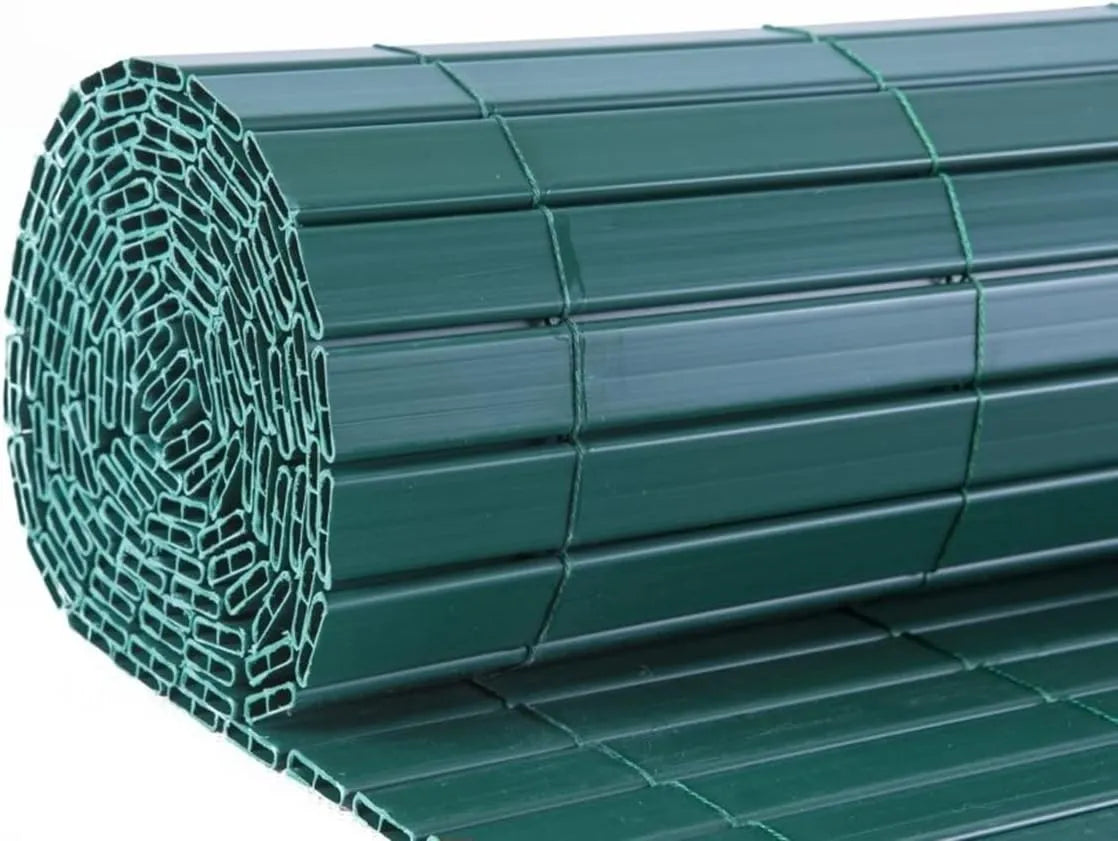 Brise vue - Brise vent - Canisse double face - Clôture jardin - 1x3m - Pvc - SQES