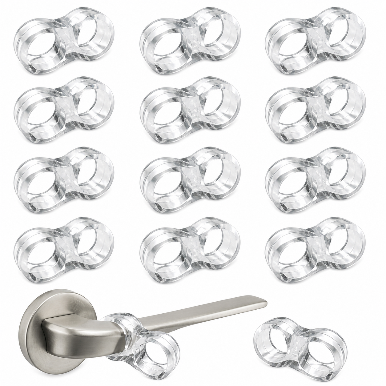 Butoir RIV Bloc transparent AYTUG RF4560 - 10 pieces