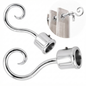 Embout de tringle rideaux COSMOS DN25 ARGENT Brillant Sphérique Aluminium – SQES Tunisie