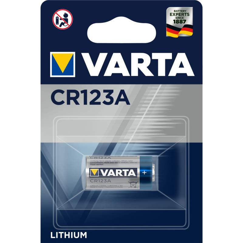 VARTA Pile Lithium CR123A BP1 3V - Professional Electronics