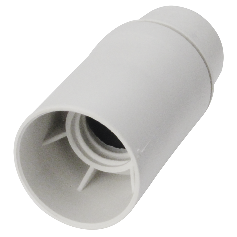 Douille Lisse E14 Blanche - Support Ampoule Petit Culot