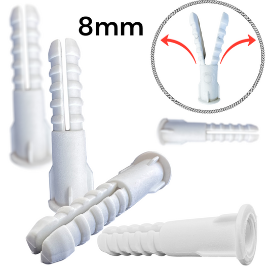 Cheville Plastique en PEHD – Résistance Maximale pour Fixations Solides 8mm