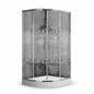 Cabine de douche rond 80/80/190 chromé
