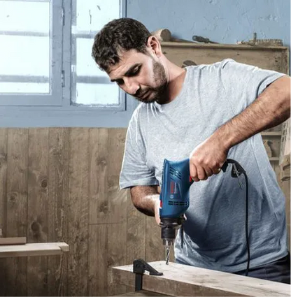 Perceuse à percussion - Professionnel - 570 W + Meche + Vis + Cheville - BOSCH TUNISIE - SQES