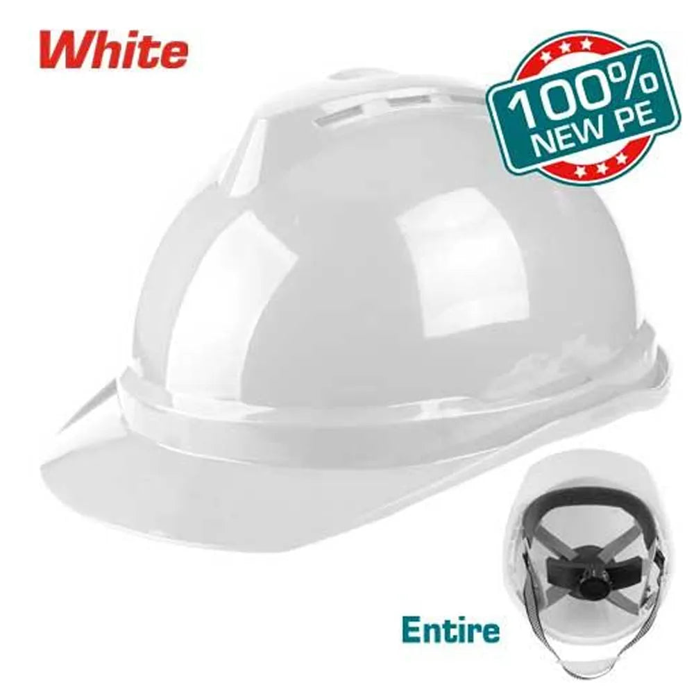 TOTAL CASQUE DE PROTECTION - CASQUE DE TRAVAIL - Casque De Chantier BLANC - SQES