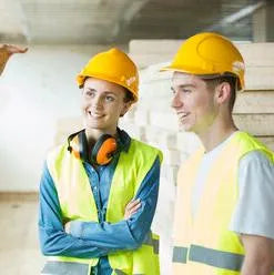 CASQUE DE PROTECTION - CASQUE DE TRAVAIL - Casque De Chantier JAUNE - SQES