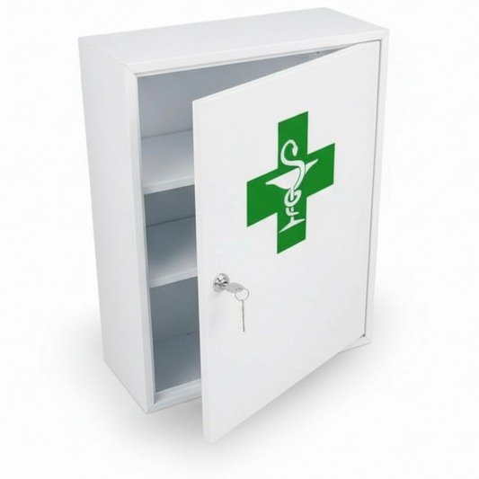 Boite à Pharmacie Métallique Blanc PM