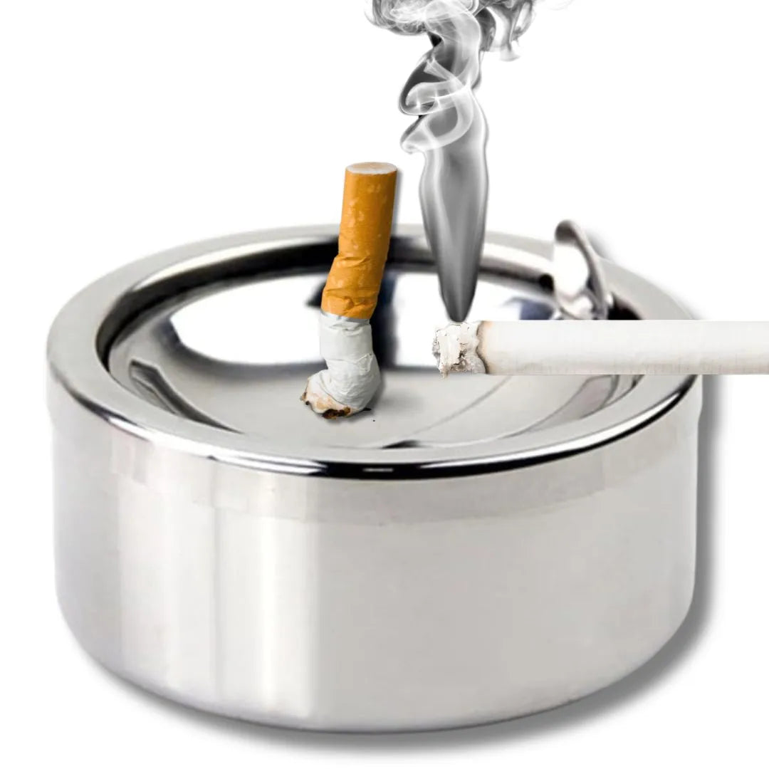 Cendrier avec couvercle Amovible en inox - SQES