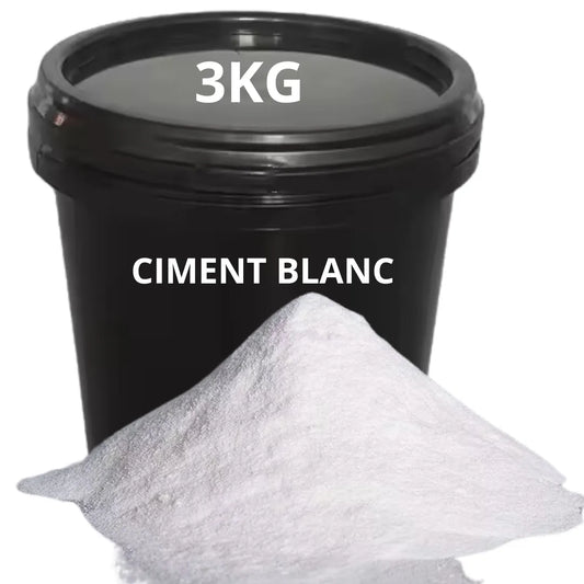 Ciment Blanc Pour tous travaux courants de maçonnerie - Seau 3kg - SQES