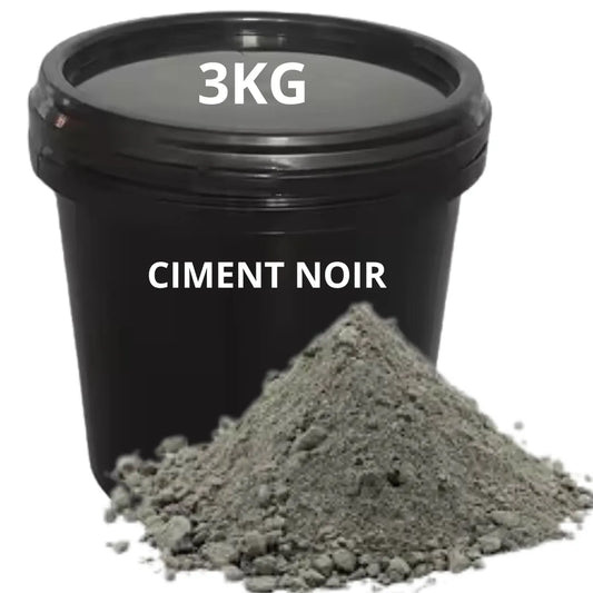 Ciment NOIR Pour tous travaux courants de maçonnerie - Seau 3kg - SQES