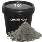 Ciment NOIR Pour tous travaux courants de maçonnerie - Seau 3kg - SQES