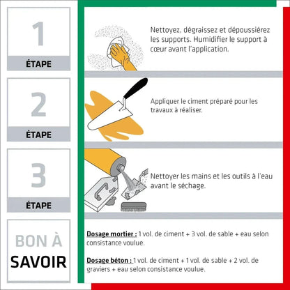 CHAUX Pour tous travaux de rebouchage - Seau 3kg - SQES