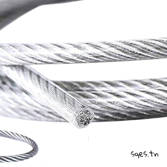 Cable en Acier Plastifié –  Rouleau 300 m