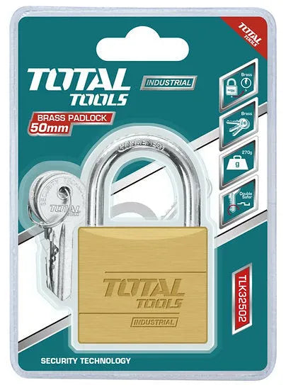 Cadenas en Laiton Robuste - Haute sécurité - 3 clés - TOTAL - SQES