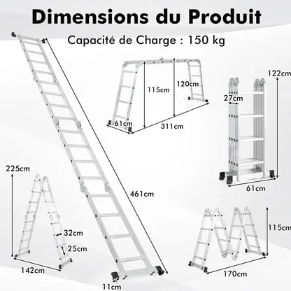 Echelle Multifonction Aluminium ACEM - 4X4MAR - SQES