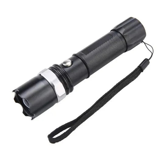 Lampe de Poche LED Rechargeable, Torche en Aluminium Haute luminosité avec 3 Modes de luminosité Réglables - SQES