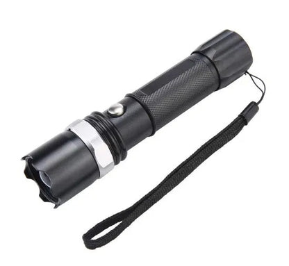 Lampe de Poche LED Rechargeable, Torche en Aluminium Haute luminosité avec 3 Modes de luminosité Réglables - SQES
