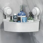 Etagère Douche d'Angle Ventouse sans Perçage - BLANC - SQES
