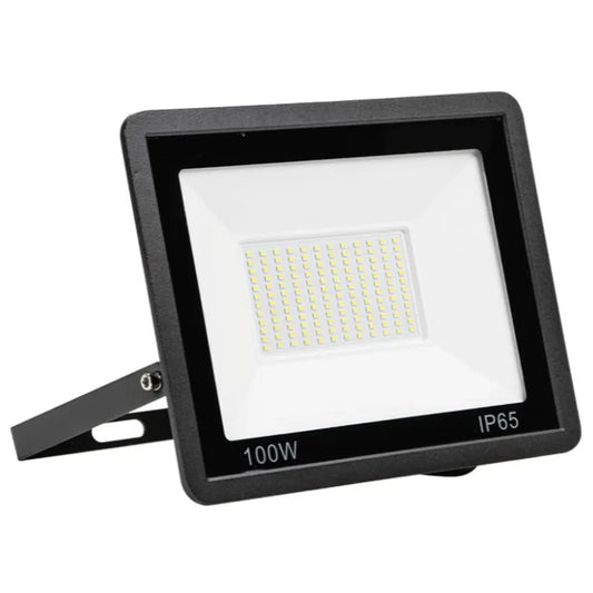 Projecteur LED 100W, 6500K, Luminaire Exterieur Pour Patio, Terrasse, Jardin, Garage, Usine - SQES