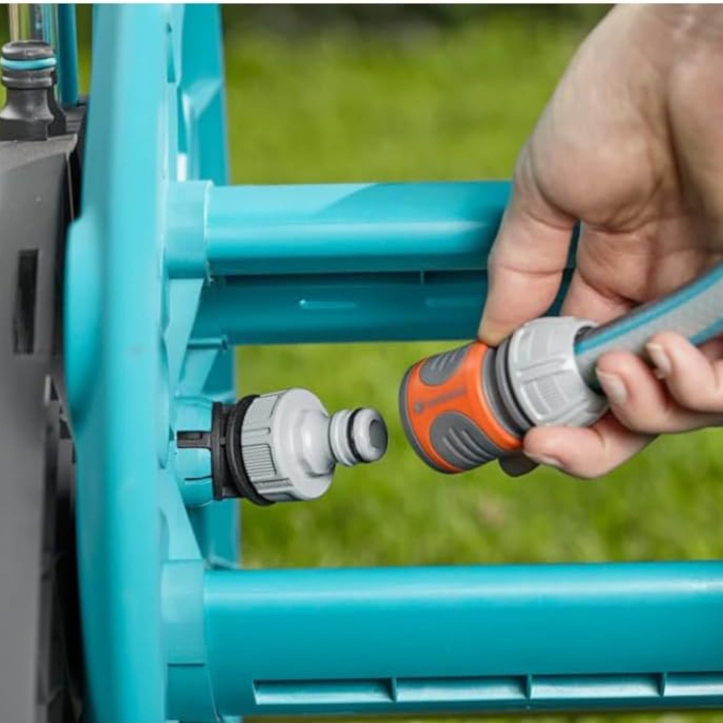 Dévidoir AquaRoll S Équipé, Enrouleur de Tuyau, 20 m de Tuyau 13mm GARDENA