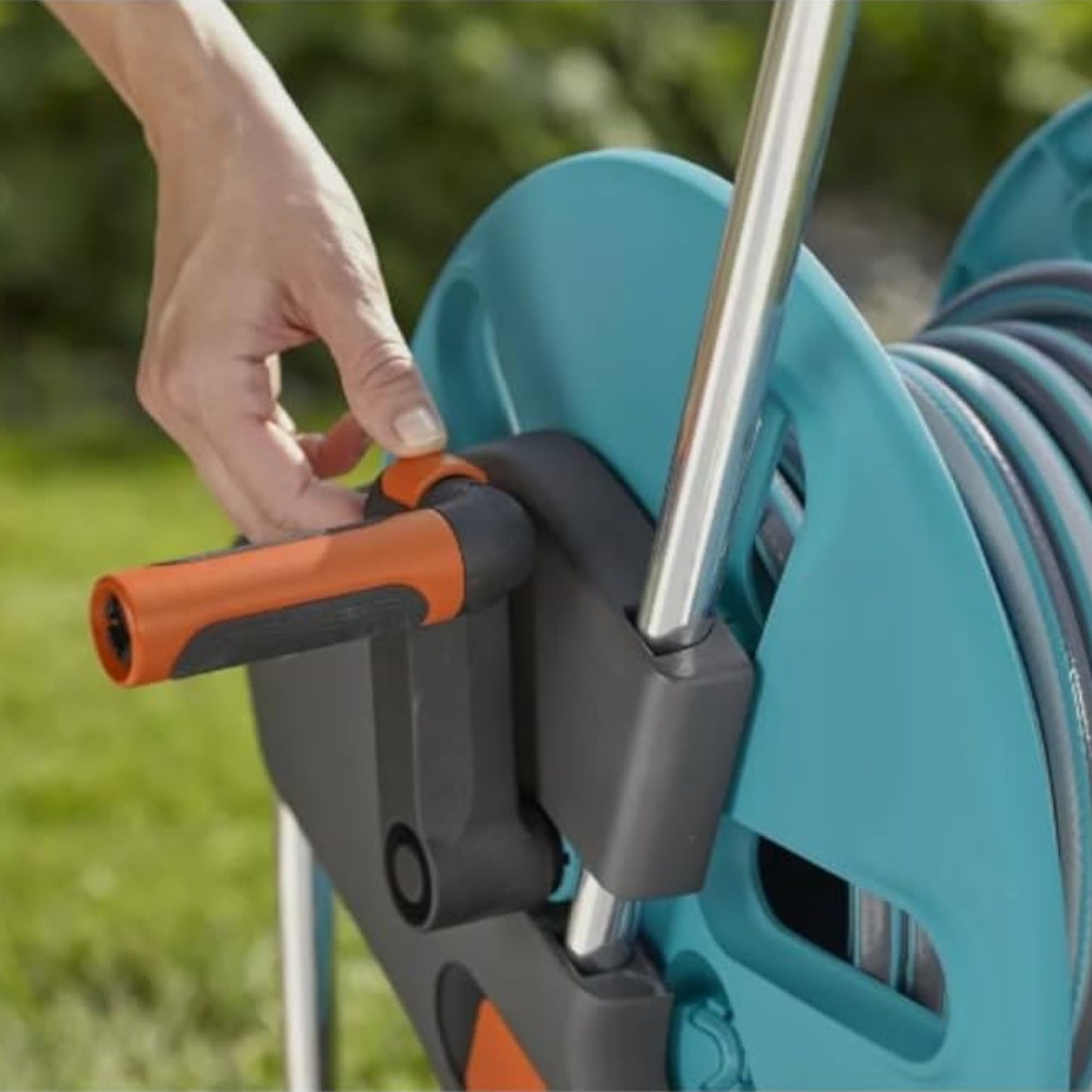 Dévidoir AquaRoll S Équipé, Enrouleur de Tuyau, 20 m de Tuyau 13mm GARDENA