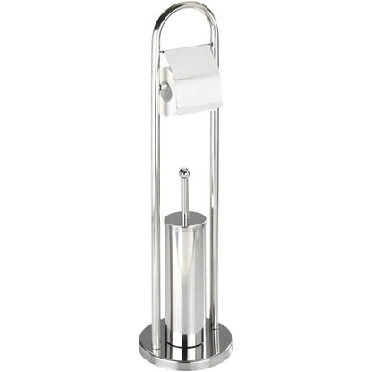 Combiné WC - Porte Papier Toilette avec Brosse - INOX - SQES