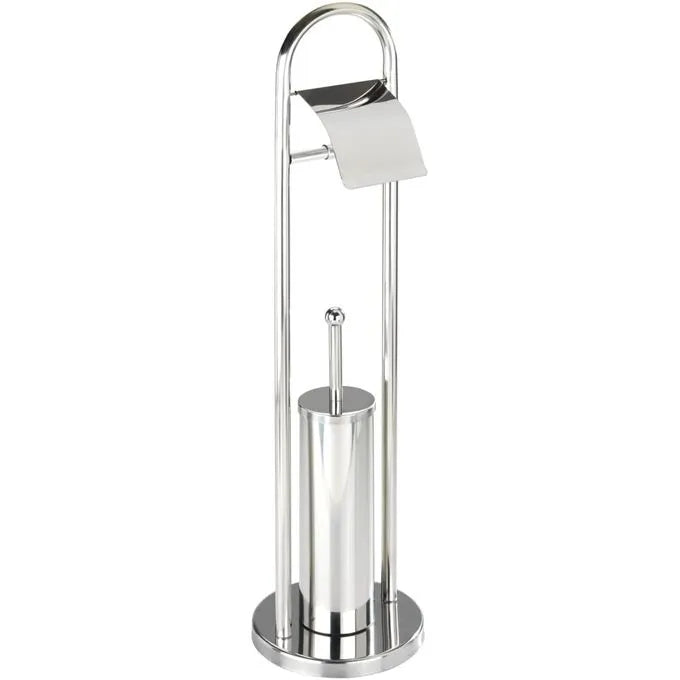 Combiné WC - Porte Papier Toilette avec Brosse - INOX - SQES