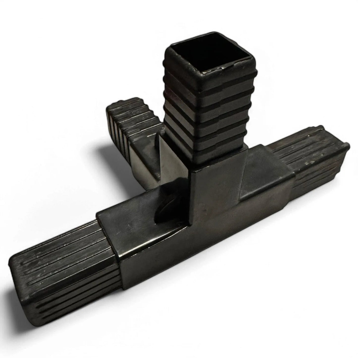 Connecteur de tube carrée 25mm 4 voies Noir - lot 12pcs - SQES