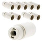 Douille Lisse E14 Blanche - Support Ampoule Petit Culot