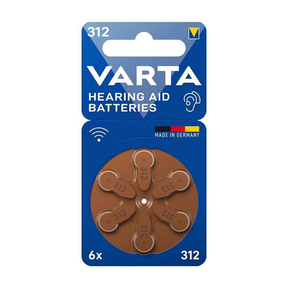 VARTA Pile Auditive 312 BLI 6 - Zinc-Air Compacte