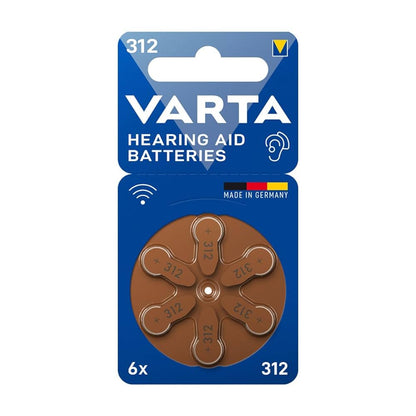 VARTA Pile Auditive 312 BLI 6 - Zinc-Air Compacte