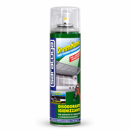 Purificateur air voiture 400ml – Spray désodorisant et antibactérien climatisation SARATOGA
