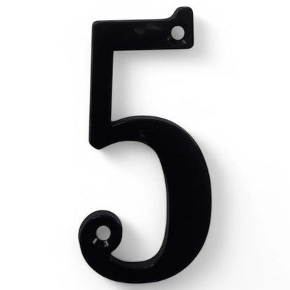 Numéro 5 de maison en plastique Noir - SQES
