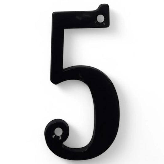 Numéro 5 de maison en plastique Noir - SQES