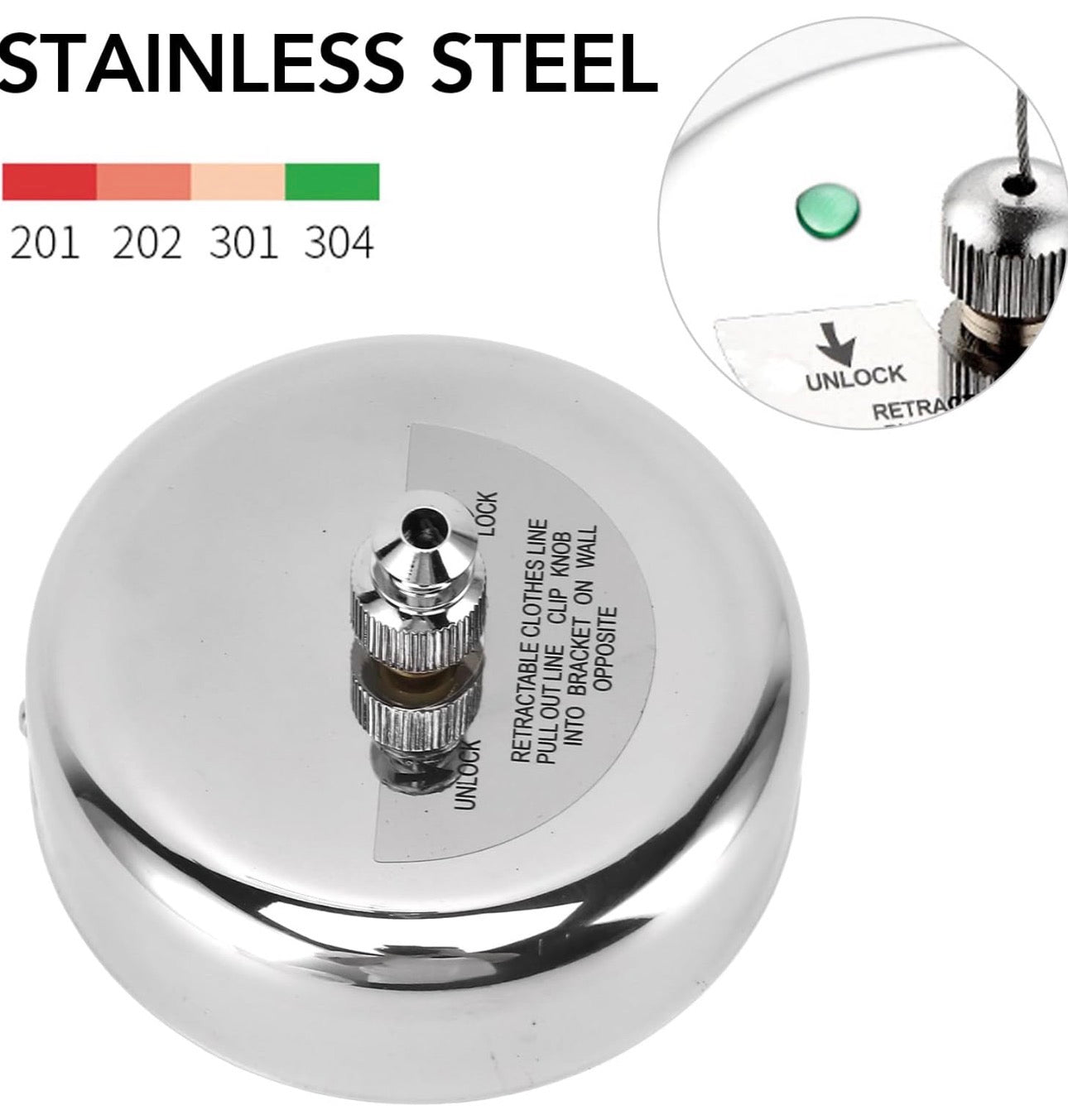 Seche linge retractable pour balcon 3M