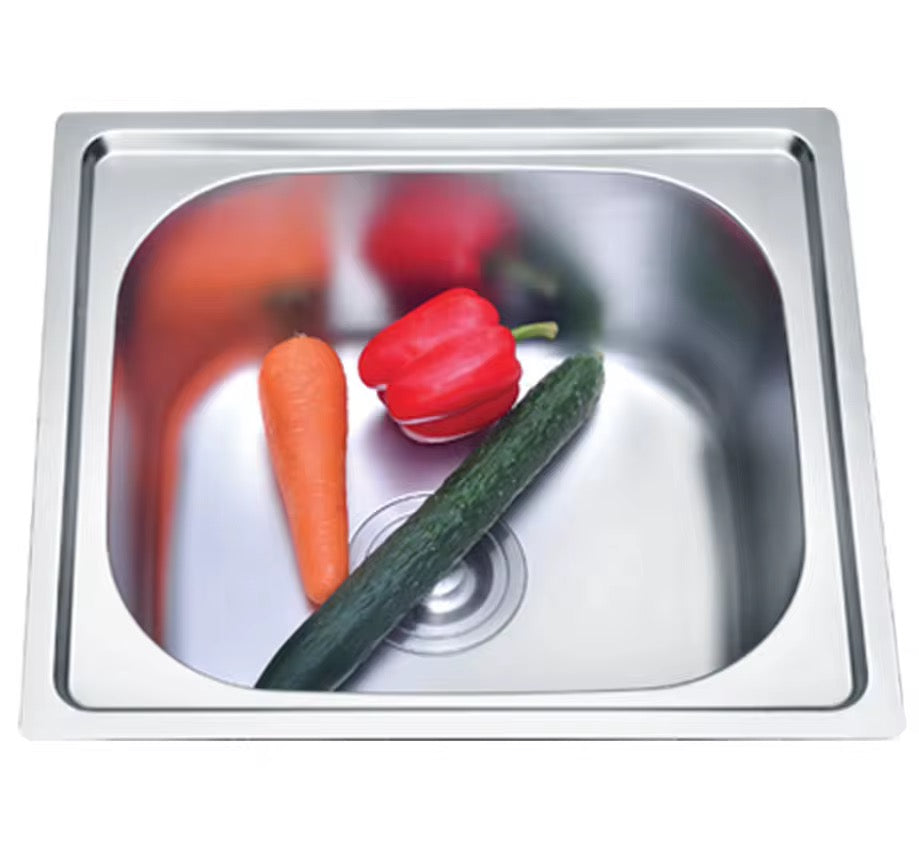 Évier Inox Simple Bac Encastrable 50/50cm