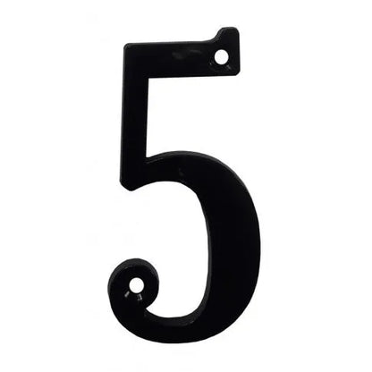 Numéro 5 de maison en plastique Noir - SQES