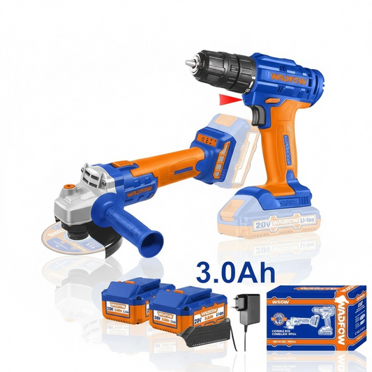 Kit Meuleuse d'Angle + Vissuse Sans Fil 20V –