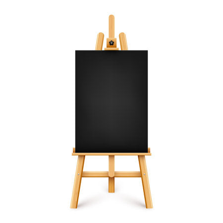 Toile à Peindre Vierge Noire 50×70 cm – Acrylique & Huile