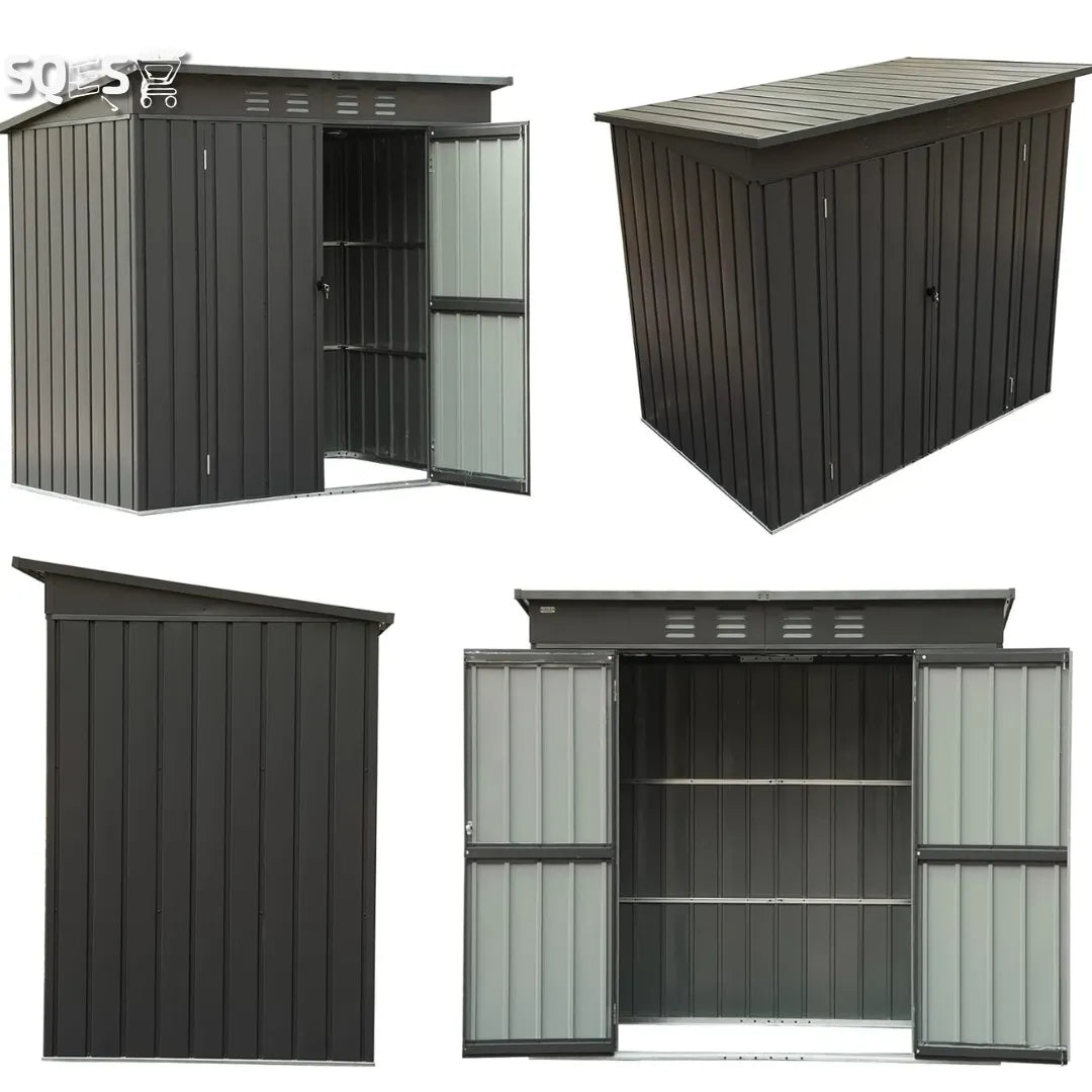 DOUGUA Abri de jardin en métal avec toit incliné - SQES