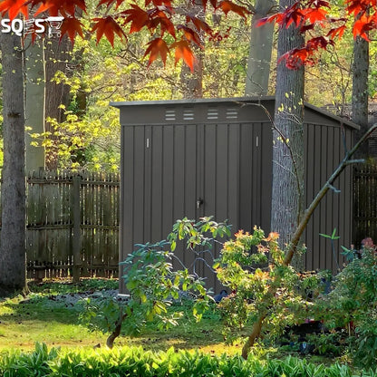 DOUGUA Abri de jardin en métal avec toit incliné - SQES