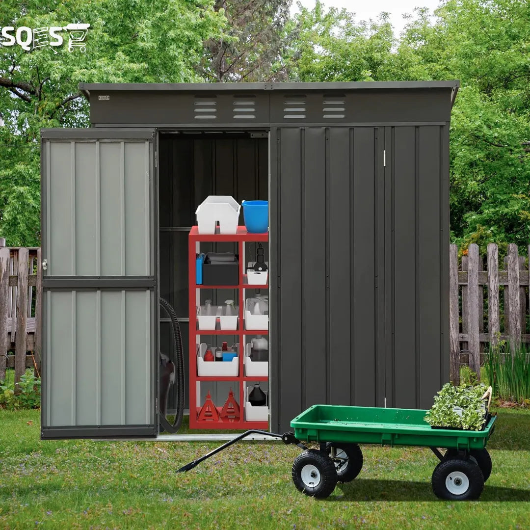 DOUGUA Abri de jardin en métal avec toit incliné - SQES