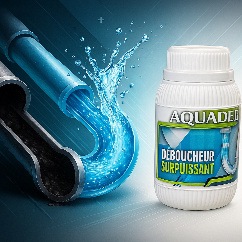 Debouch Water Déboucheur Surpuissant AQUADEB 300g - Action Rapide Canalisations – SQES