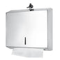 Distributeur Papier d'essuie mains mural - INOX - SQES